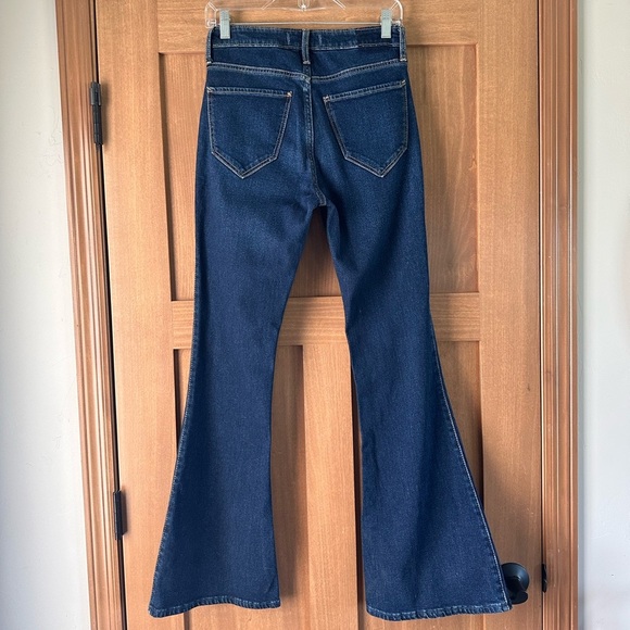 NWT Abercrombie & Fitch High Rise Vintage Flare Jeans Dark Wash size‎ 4R / 27​ - Picture 8 of 15